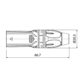 Roxtone RX3M-NS Разъем кабельный XLR(3) «папа».