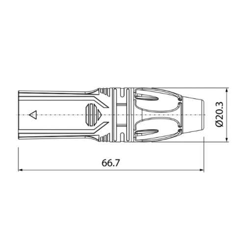 Roxtone RX3M-NS Разъем кабельный XLR(3) «папа».