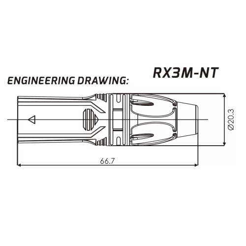 Roxtone RX3M-NT Разъем кабельный XLR(3) "папа"