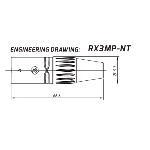 Roxtone RX3MP-NT Разъем кабельный XLR(3) «папа»