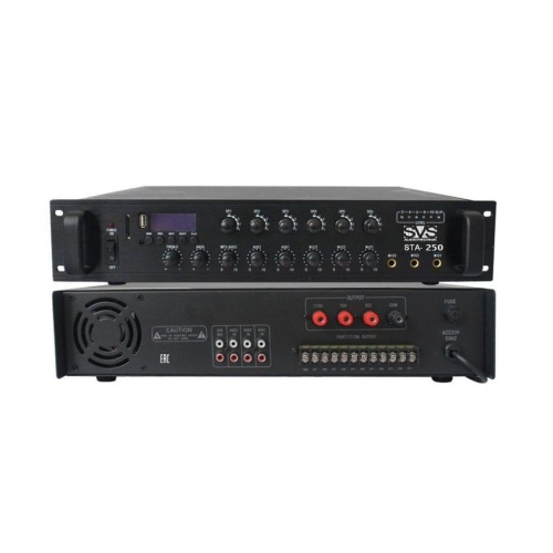 SVS Audiotechnik STA-250 Трансляционный микшер-усилитель, 250 Вт., 6 зон, МР3