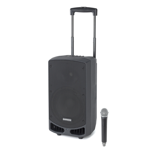 Samson XP310W Портативная АС, 300 Вт., 10", Bluetooth, радиомикрофон, на колёсах