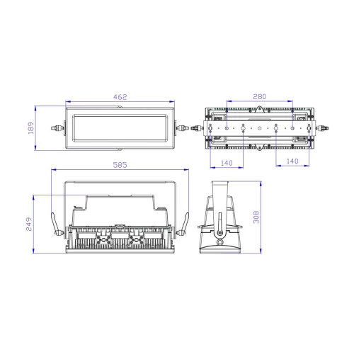 Silver Star SS353SCM RAYTHEON SC Стробоскоп LED, 1000 Вт., IP65