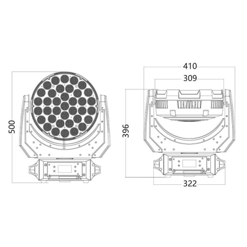 Silver Star SS644XCE MK4 CYAN12000XE MK4 Вращающаяся голова Wash, 37x20 Вт., RGBW