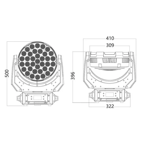 Silver Star SS644XCE MK4 CYAN12000XE MK4 Вращающаяся голова Wash, 37x20 Вт., RGBW