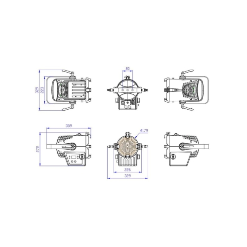 Silver Star SS816XH FREZNO 150 HEX Театральный прожектор, 100 Вт., RGBALC