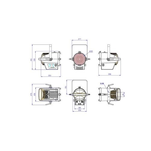 Silver Star SS826XH FREZNO 250 HEX Театральный прожектор, 250 Вт., RGBALC