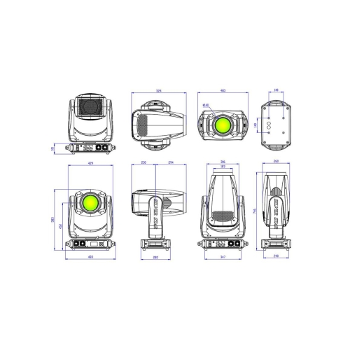 Silver Star SS9181SC PLUTO 800 PROFILE Вращающаяся голова Spot, Beam, Wash, Profile, 800 Вт., CMY + CTO