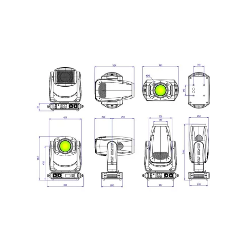 Silver Star SS9181SC PLUTO 800 PROFILE Вращающаяся голова Spot, Beam, Wash, Profile, 800 Вт., CMY + CTO