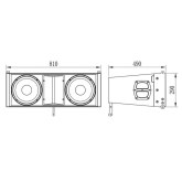 Studiomaster V10 Элемент ЛМ, 780 Вт, 2х10"+2x1,75"