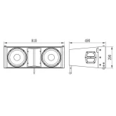 Studiomaster V10 Элемент ЛМ, 780 Вт, 2х10"+2x1,75"