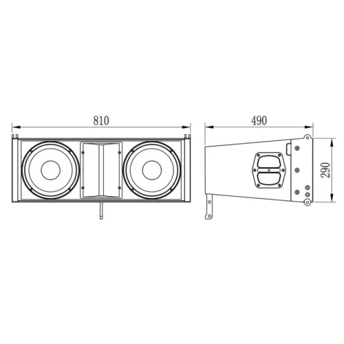 Studiomaster V10 Элемент ЛМ, 780 Вт, 2х10"+2x1,75"