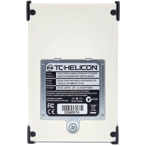 TC Helicon Critical Mass Напольная вокальная педаль, гармонизация и дублирование