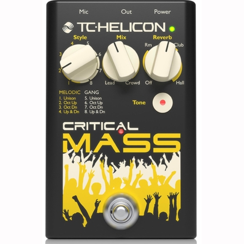 TC Helicon Critical Mass Напольная вокальная педаль, гармонизация и дублирование