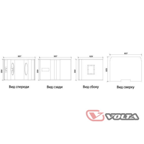 Volta LA-212 SUB Пассивный сабвуфер, 800 Вт., 2x12"