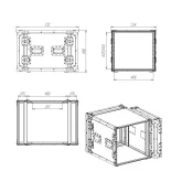 Имлайт RC9-480-10U Рэковый кейс 10U, глубина 480мм
