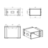 Имлайт RC9-480-6U Рэковый кейс 6U, глубина 480мм