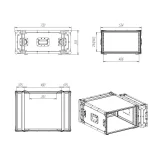 Имлайт RC9-480-6U-AS Рэковый кейс 6U, глубина 480мм, анти-шок