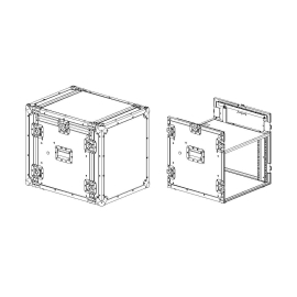 Имлайт RC9-480-K10U-8U Рэковый кейс 10U с верхней консолью 8U, глубина 480мм