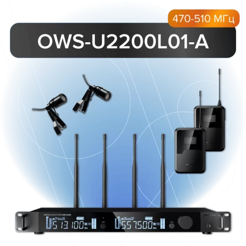Октава OWS-U2200L01-A Радиосистема с 2-мя петличными микрофонами